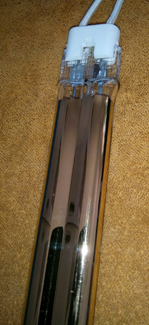Double tube infrared lamp